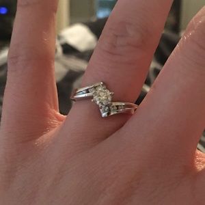 3/4 diamond engagement ring